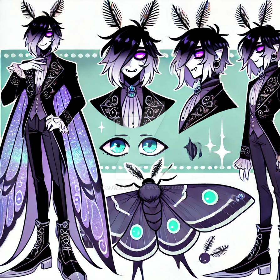 Thread Demon Oc Adopt Hazbin Hotel Inspired OC Moth Demon Male Got by TheCyberGirlChick ...