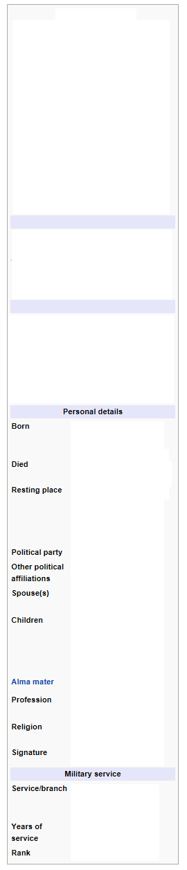Wikipedia Page Template