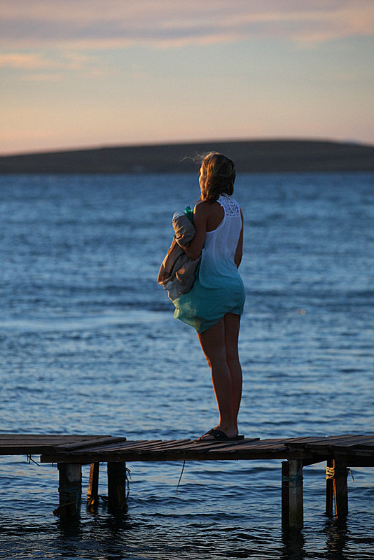 Waiting on the pier