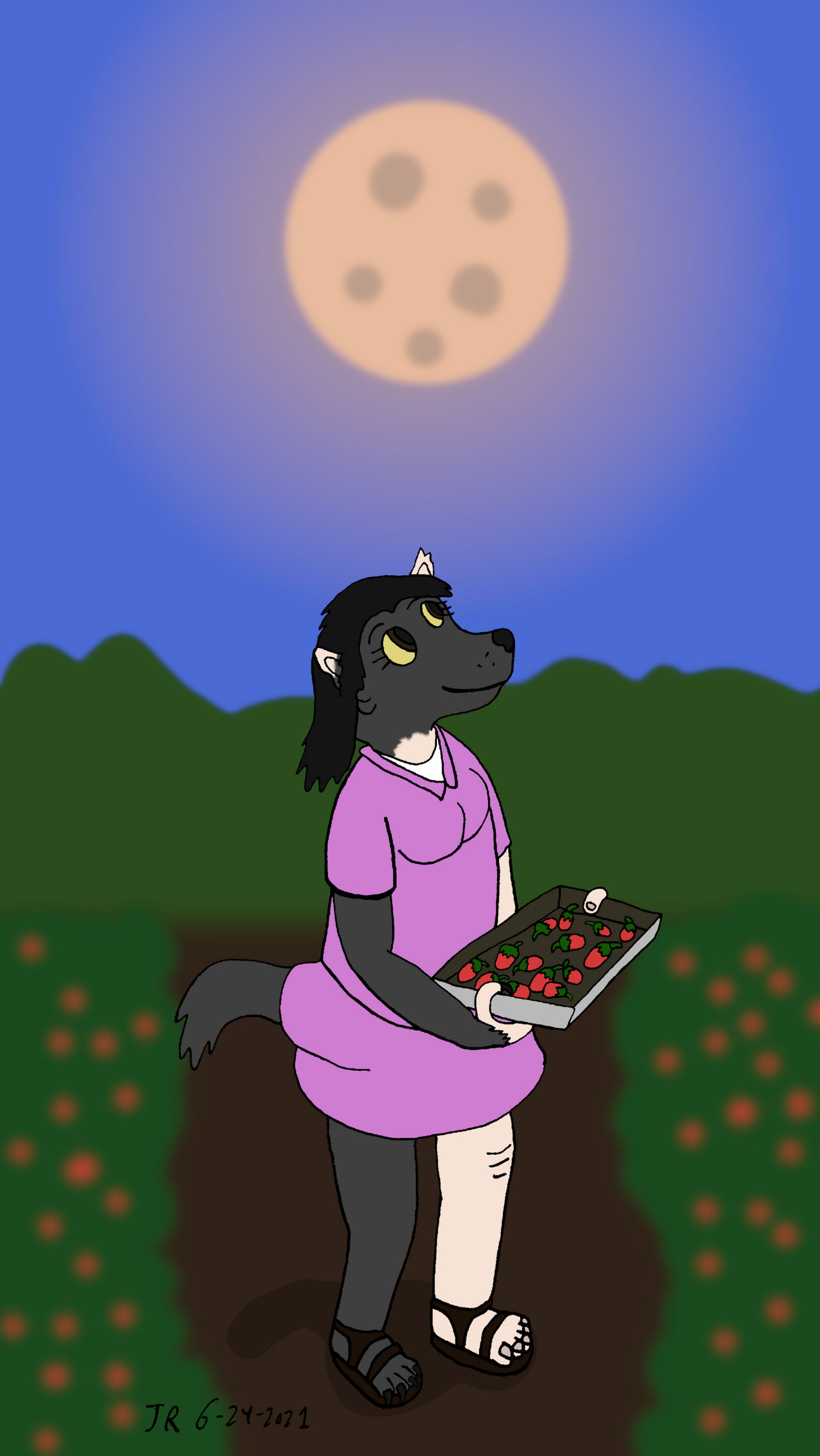 Strawberry Moon (Wolf TF) by Joshua-Reynard on DeviantArt