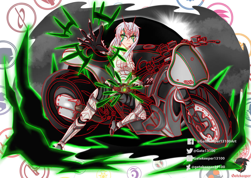 Shadowmoon Mask Rider EX2.2 Rider Girl Shadowmoon Full Colour Version by Gatekeeper13100 on ...