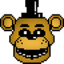 FNaF Golden Freddy pixel art