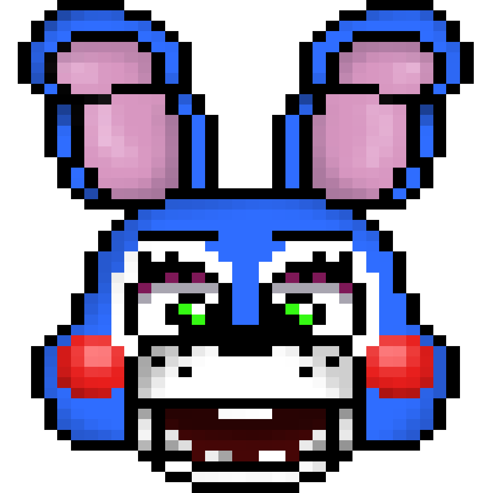 FNaF Toy Bonnie pixel art by TitoTheOG on DeviantArt