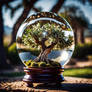 Olive Tree In A Glass Sphere -3-