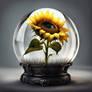 Sunflower Inside A Glass Sphere -4-