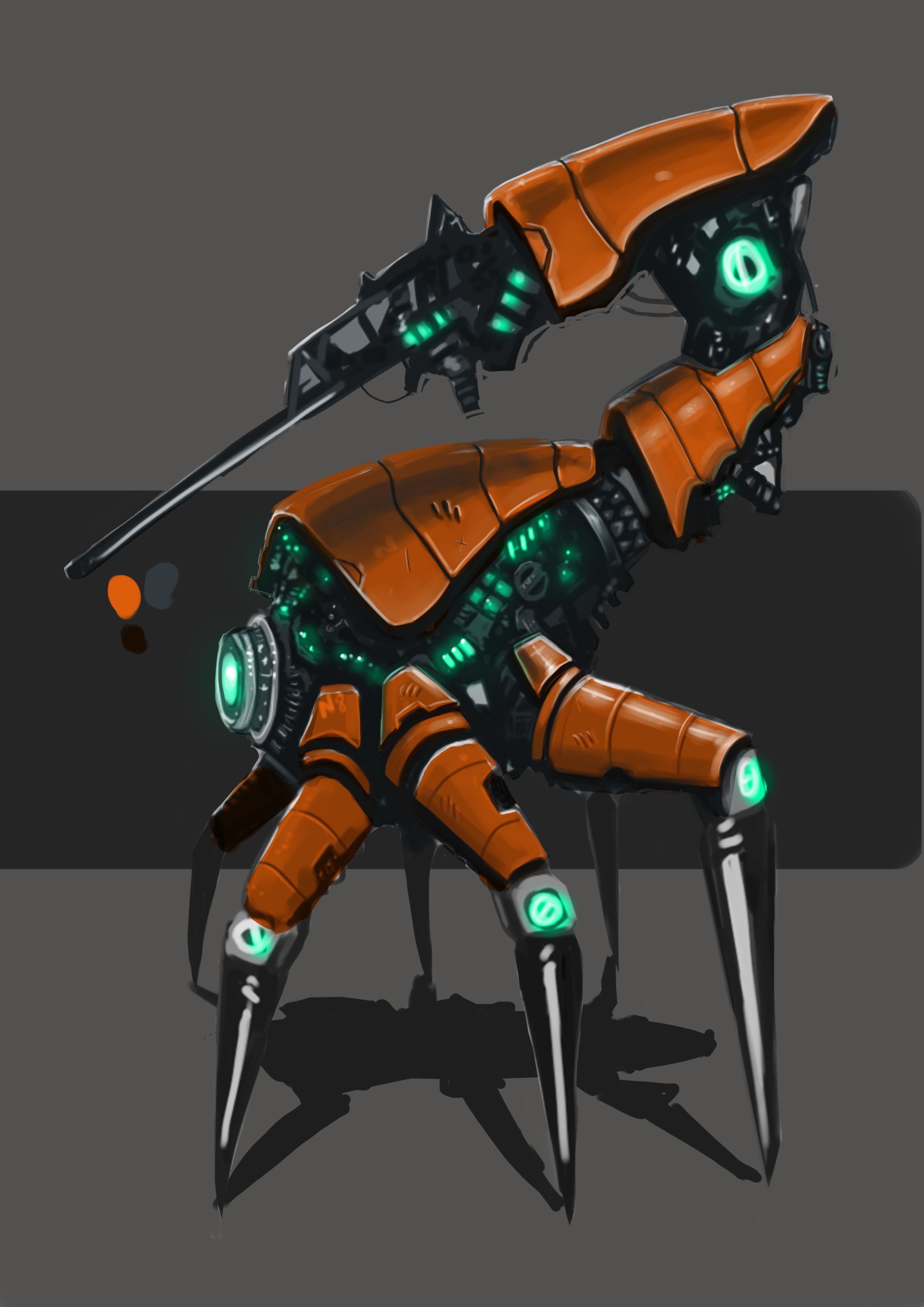 Mech Design Colour process by TheSystemArt on DeviantArt
