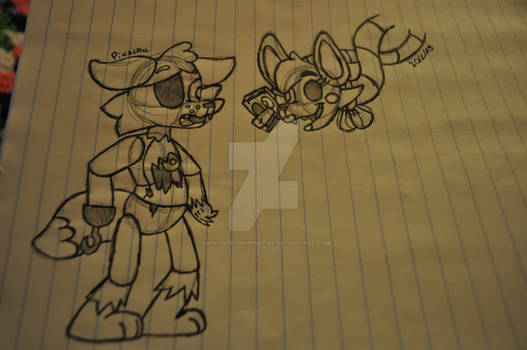 Foxy and Mangle (Old Sketch)