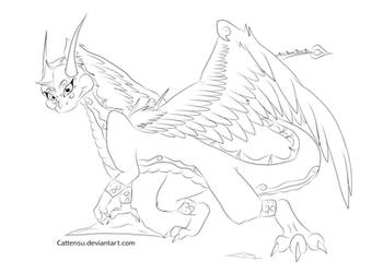 :RQ: Neffertity Line Art by Cattensu