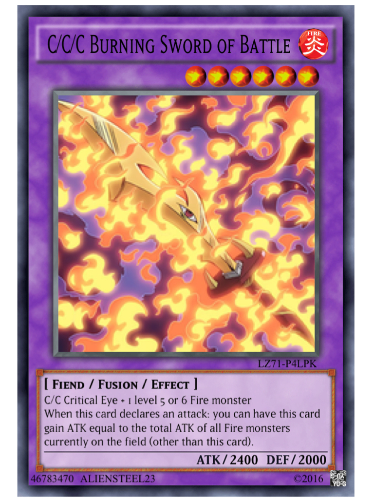 C/C/C Burning Sword of Battle by AlienSteel23 on DeviantArt C/C/C Burning Sword of Battle by AlienSteel23 on DeviantArt