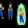 Chase and Ryoko, base and Senzu forms