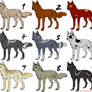 Wolf Adoptables 1 -closed-