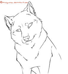 Wolf Lineart