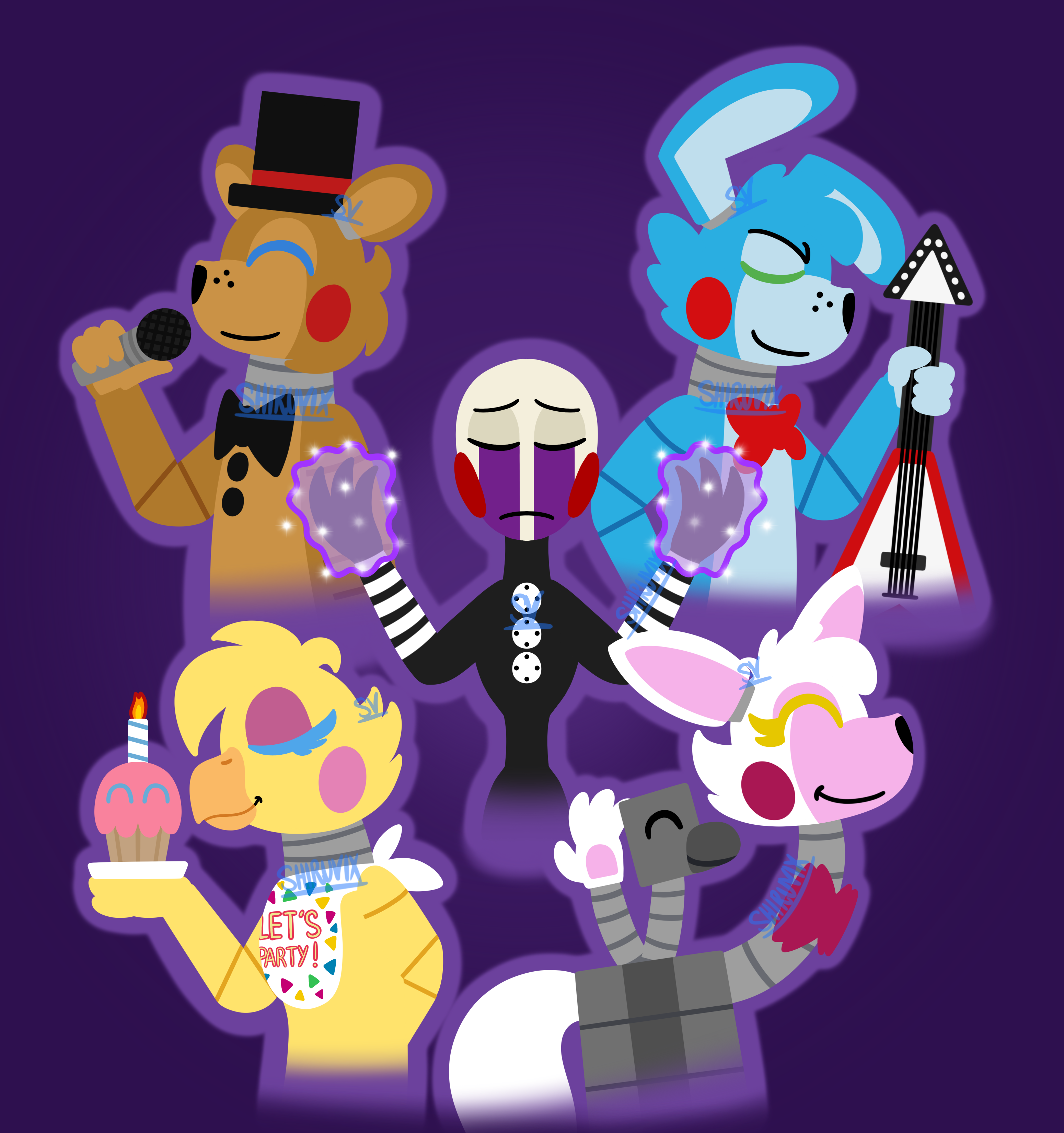 FNaF 6 - All animatronics (2) by LUVUS-7 on DeviantArt