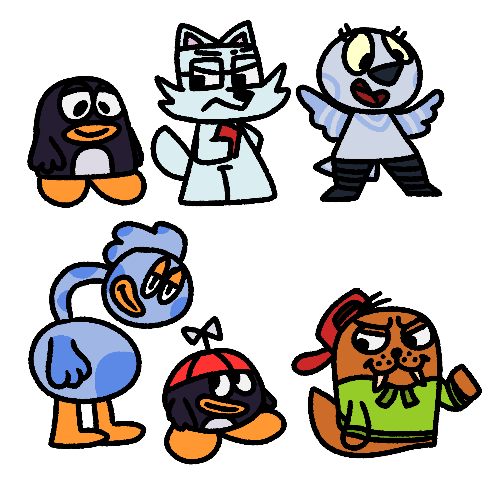 Avery Animations characters redesigned by Jayvoru on DeviantArt