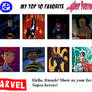 My Top Ten Super Heroes