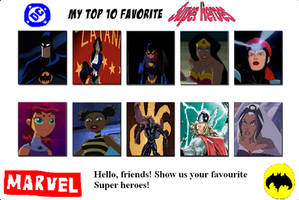 My Top Ten Super Heroes