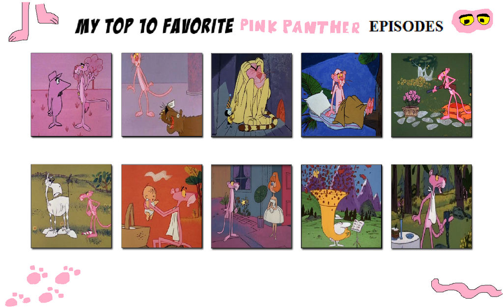 My Top Ten Favorite Pink Panther Cartoons by J-Cat on DeviantArt