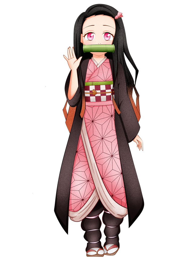 Retro Anime 90s Character Illustration Nezuko by priambodoagung on