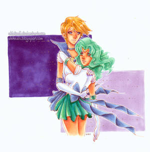 Haruka and Michiru Commission