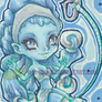 Final Fantasy X - Chibi Shiva ACEO ATC