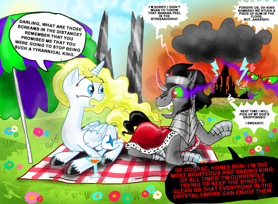 King Sombra and his girlfriend, Jessica Gallopsby