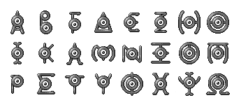 Unown Evolutions by Dervilacus on DeviantArt