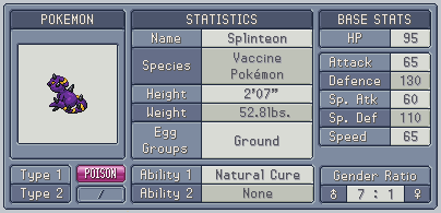 Fakedex Stats: Splinteon