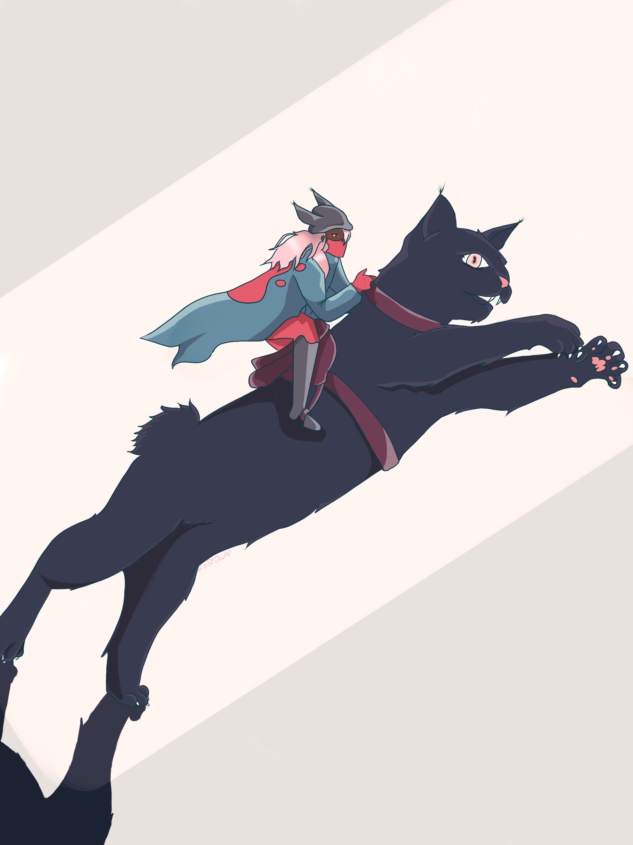 Cat rider by LofiOw on DeviantArt