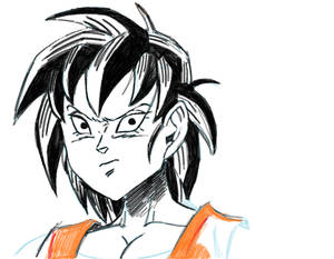 Son Goku Genderbent WIP