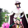 Amaimon and Mephisto Cosplay, in pose