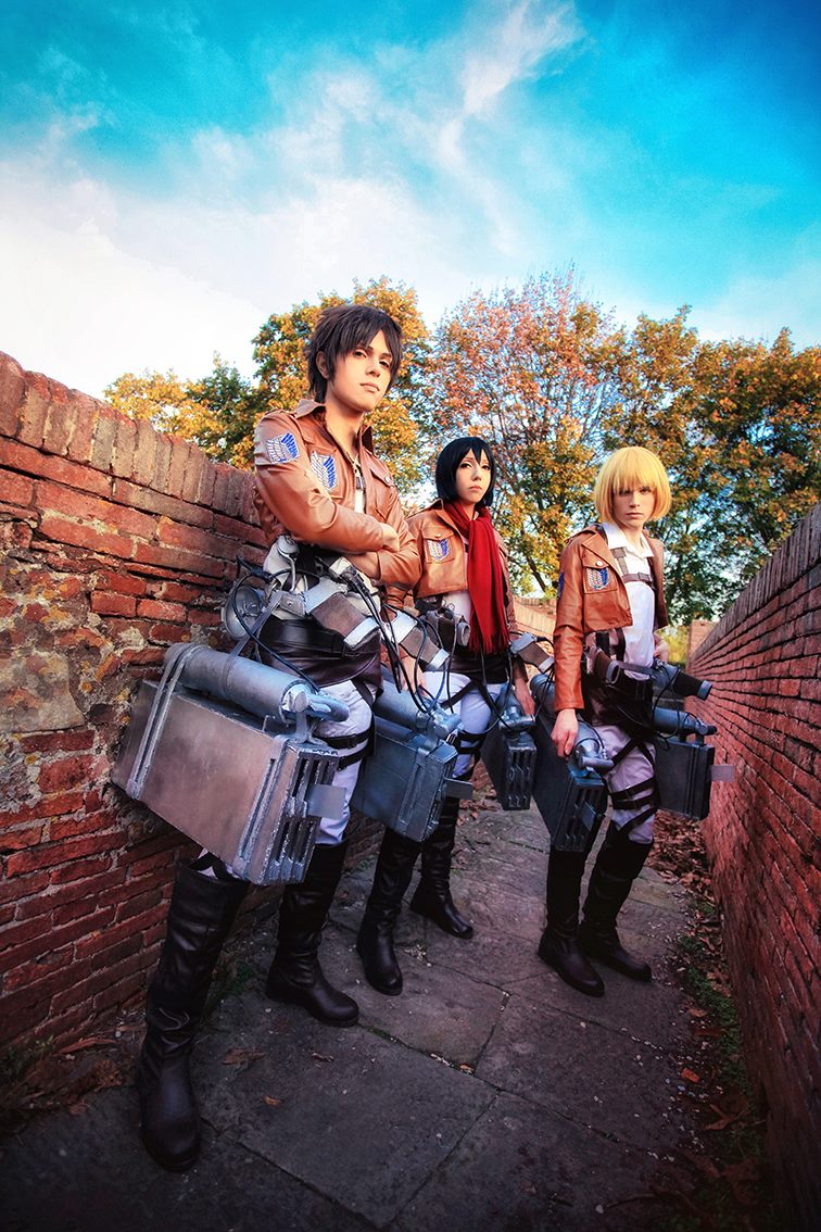 Eren, Armin, Mikasa Cosplay - Show off