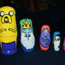 Adventure Time nesting dolls side A