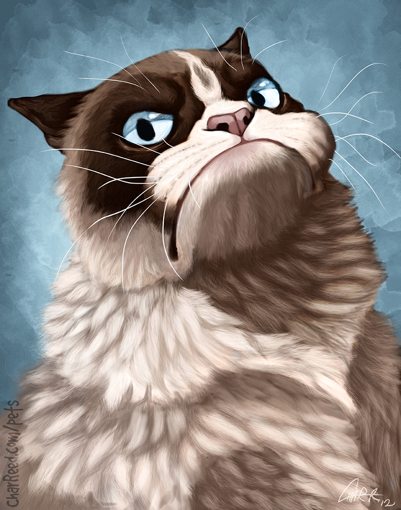 Grumpy Cat Caricature