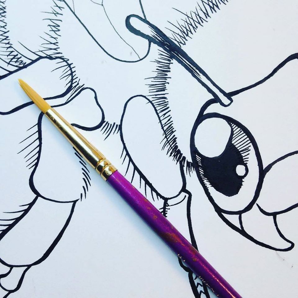 Bee Inks for Colouring Book! by CharReed