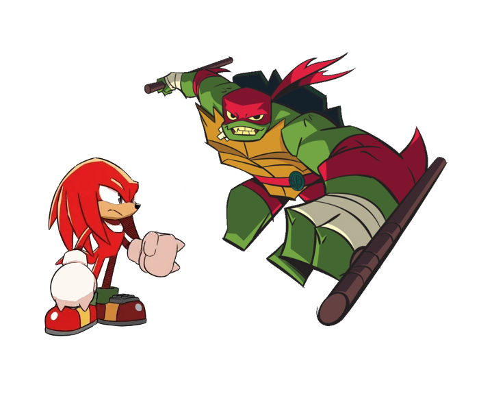 Knuckles Vs Raphael Knuckles meets raphael by tmntandspidermanfan4 on DeviantArt
