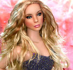 Doll repainted as Mariah Carey by noeling