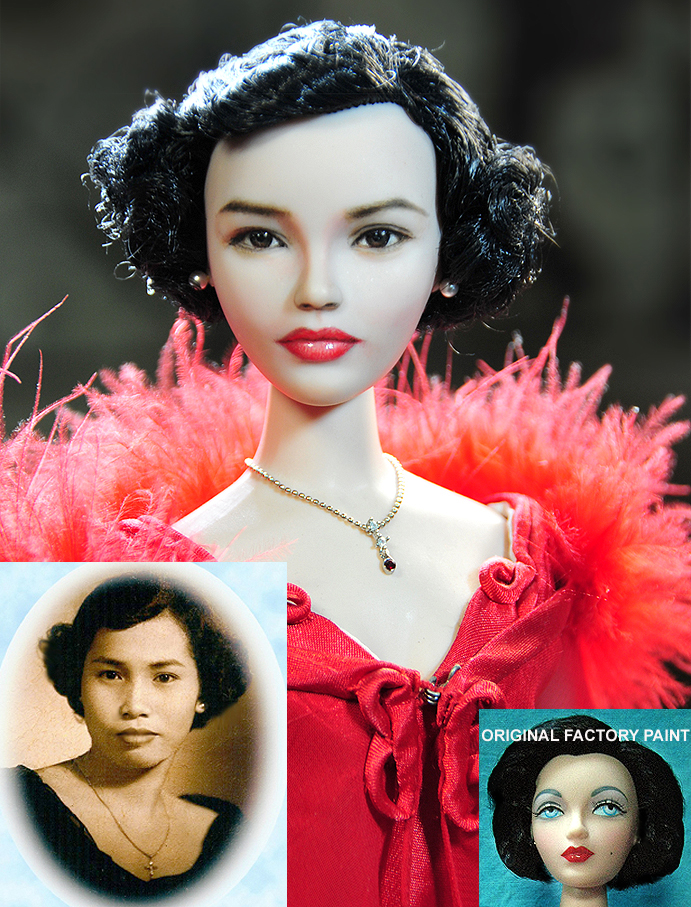 Doll Repaint - My dearest Mom Carmen Cruz