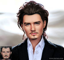 17-inch Orlando Bloom custom doll repaint