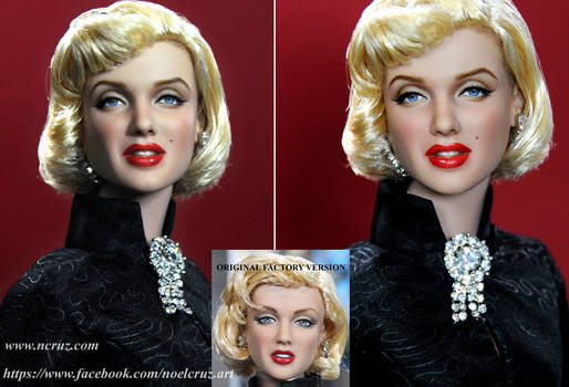 Marilyn Monroe custom doll repaint