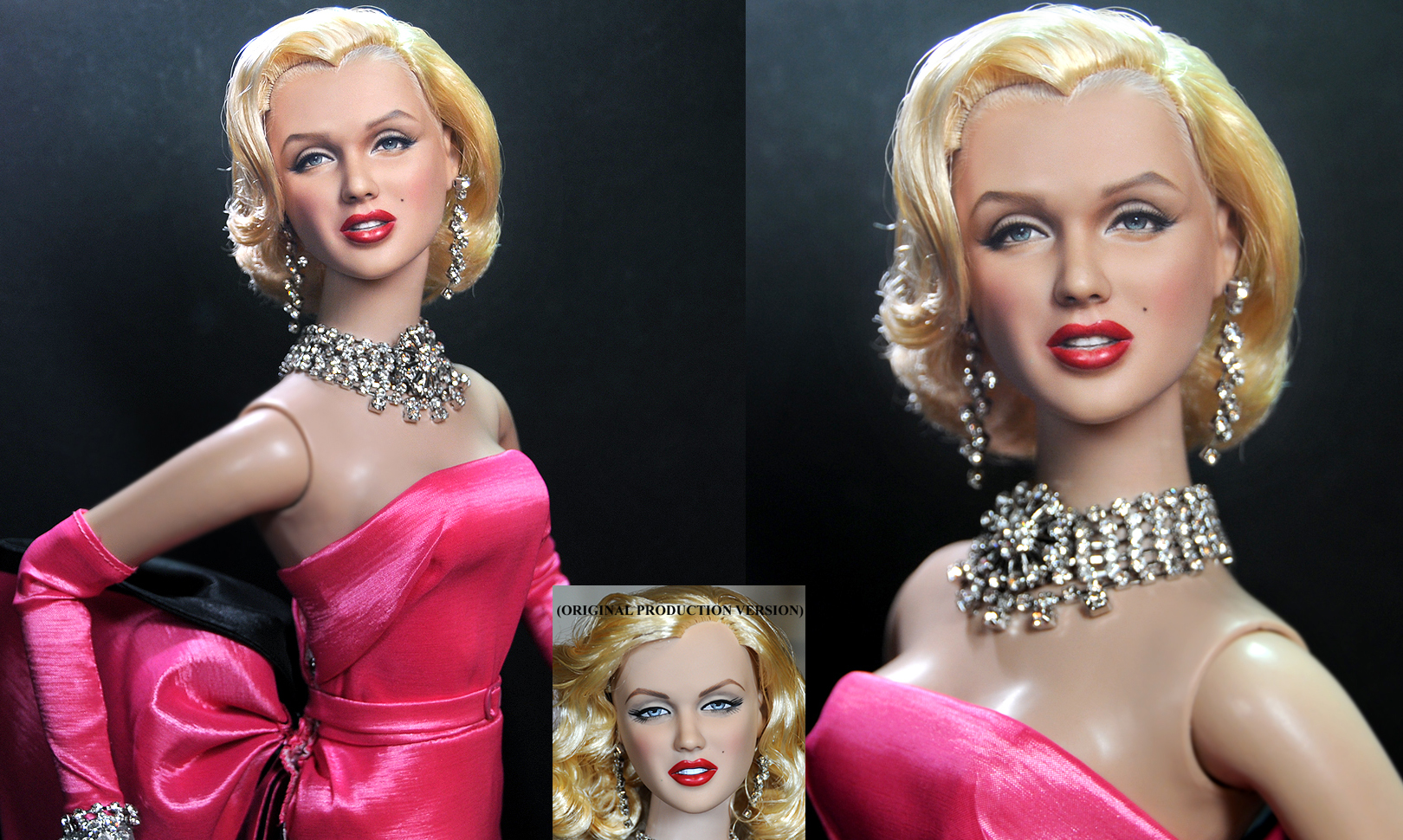 Marilyn Monroe custom doll repaint by Noel Cruz