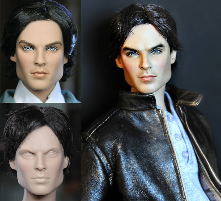 Custom Repaint - Vampire Diaries Damon doll