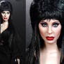 Cassandra Peterson aka Elvira custom doll repaint