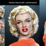 Marilyn Monroe custom doll repaint transformation