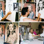 Creating Lindsay Wagner portrait by Noel Cruz