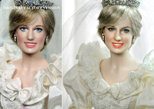 Princess Diana Wedding doll custom repaint