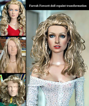 Farrah Fawcett doll - repaint transformation