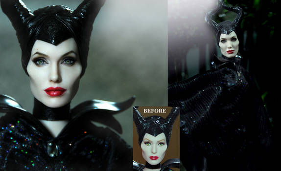 Angelina Jolie Maleficent custom doll by Noel Cruz