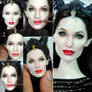 Angelina Jolie Maleficent doll Repaint Process