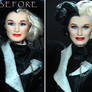 Glenn Close Cruella Devil doll custom repaint