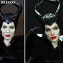 Doll Repaint Angelina Jolie Maleficent - Noel Cruz